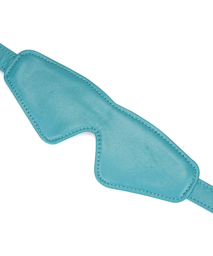Liebe Seele Siren's Cove Lamb Leather Blindfold with Velvet Lining – Blue Liebe Seele Siren's Cove Lamb Leather Blindfold with Velvet Lining – Blue