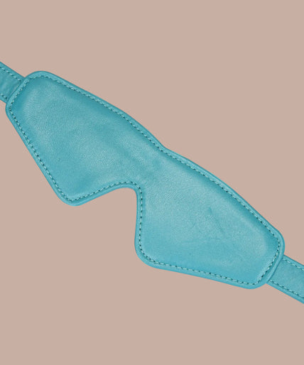 Liebe Seele Siren's Cove lams leder oogmasker met fluwelen voering – blauw Liebe Seele Siren's Cove lams leder oogmasker met fluwelen voering – blauw