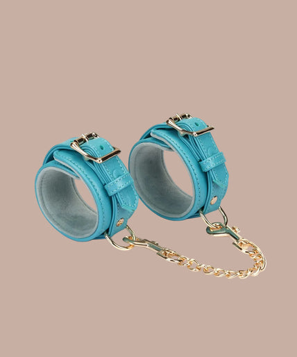 Liebe Seele Siren's Cove lam leder enkelboeien met fluwelen voering – Blauw Liebe Seele Siren's Cove lam leder enkelboeien met fluwelen voering – Blauw
