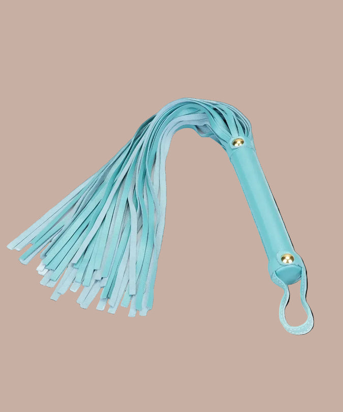 Liebe Seele Siren's Cove Lams leder Flogger - Blauw