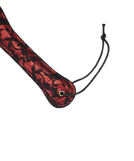 Liebe Seele Lace and Velvet Spanking Paddle – Victorian Garden Dark Red Liebe Seele Lace and Velvet Spanking Paddle – Victorian Garden Dark Red