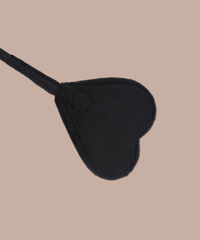 Liebe Seele Lace and Velvet Riding Crop – Victorian Garden Dark Red