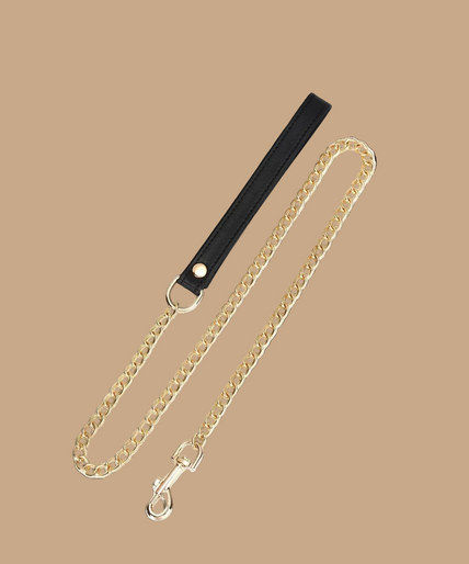 Liebe Seele Dark Secret Leather Collar with Chain – Black Liebe Seele Dark Secret Leather Collar with Chain – Black