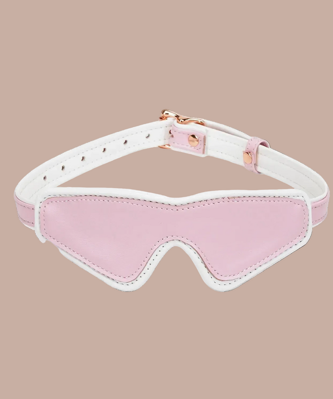 Liebe Seele Fairy Leather Blindfold – Pink & White
