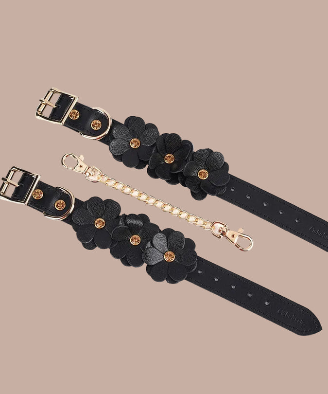 Liebe Seele – Flower Rhythm Leather Hand Cuffs