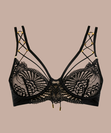 Atelier Amour – Enlace Moi Half Cup Bra Black Atelier Amour – Enlace Moi Half Cup Bra Black