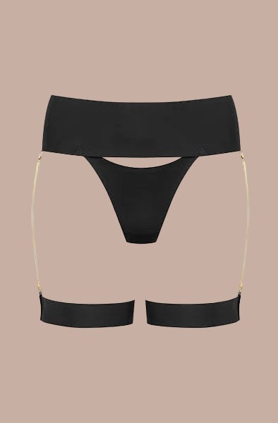 Maison Close – Tapage Nocturne Jewelry Suspender Tanga Black