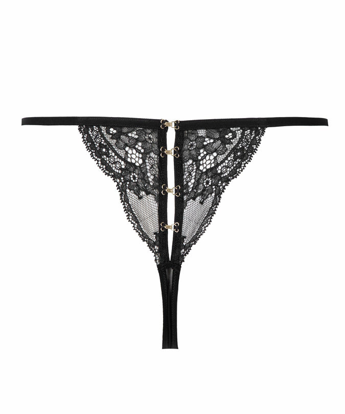 Atelier Amour Évasion Sensuelle Thong – Black