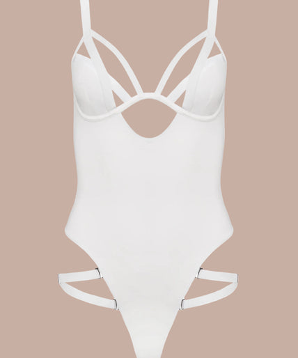 Maison Close – Fatale Bodysuit White – Lingerie & Swimsuit Maison Close – Fatale Bodysuit White – Lingerie & Swimsuit