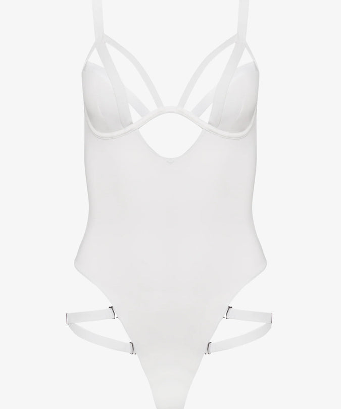 Maison Close – Fatale Bodysuit – White