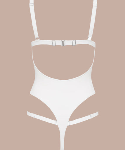 Maison Close – Fatale Bodysuit White – Lingerie & Swimsuit Maison Close – Fatale Bodysuit White – Lingerie & Swimsuit