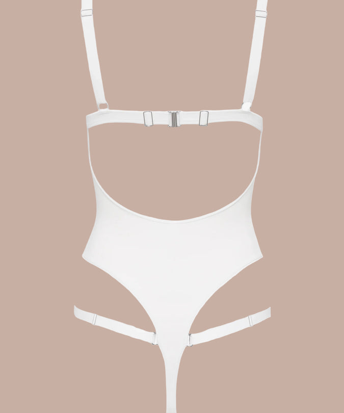 Maison Close – Fatale Bodysuit White – Lingerie & Swimsuit