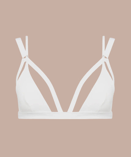 Maison Close – Fatale Triangle Bra White – Lingerie & Bikini / Swimwear Maison Close – Fatale Triangle Bra White – Lingerie & Bikini / Swimwear