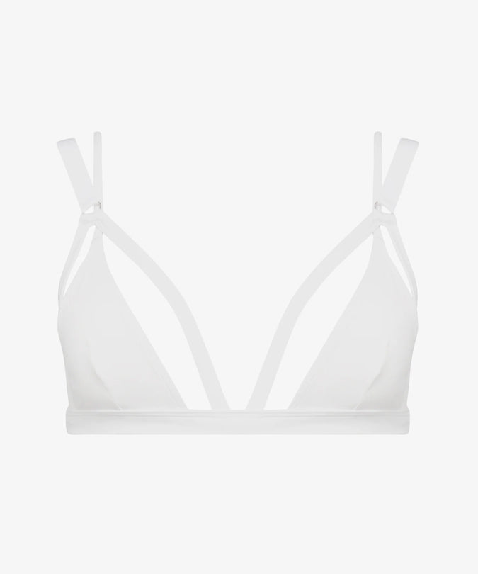 Maison Close – Fatale Triangle Bra – White