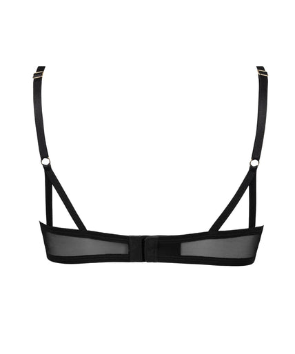 Atelier Amour Fleur Défendue Wired Triangle Bra - Black Atelier Amour Fleur Défendue Wired Triangle Bra - Black
