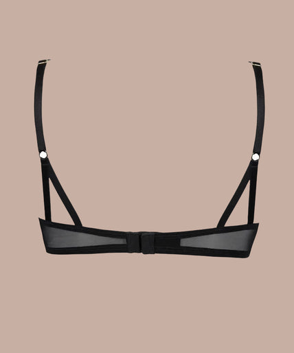 Atelier Amour – Fleur Défendue Half Cup Bra Black Atelier Amour – Fleur Défendue Half Cup Bra Black