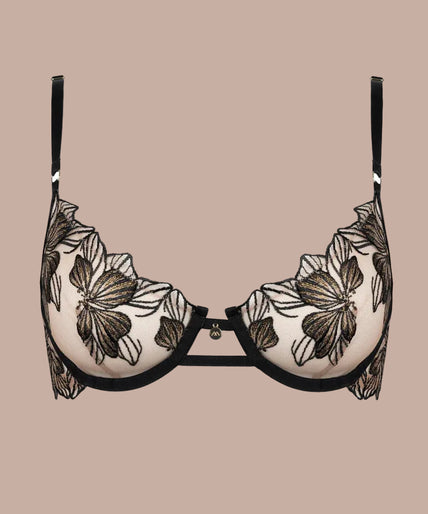 Atelier Amour – Fleur Défendue Half Cup Bra Black Atelier Amour – Fleur Défendue Half Cup Bra Black
