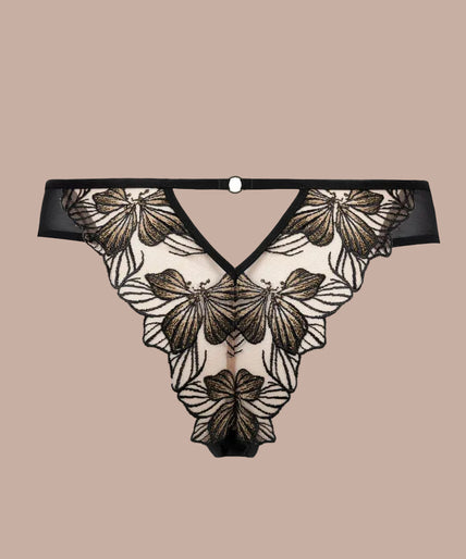 Atelier Amour – Fleur Défendue Tanga Black Atelier Amour – Fleur Défendue Tanga Black
