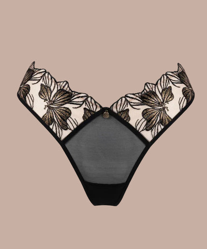 Atelier Amour – Fleur Défendue Tanga Black Atelier Amour – Fleur Défendue Tanga Black