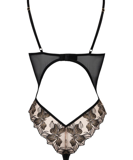 Atelier Amour Fleur Défendue Bodysuit - Black Atelier Amour Fleur Défendue Bodysuit - Black