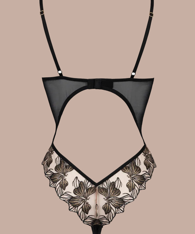 Atelier Amour – Fleur Défendue Bodysuit Black