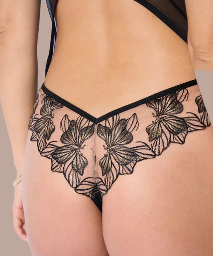 Atelier Amour Fleur Défendue Bodysuit - Black Atelier Amour Fleur Défendue Bodysuit - Black