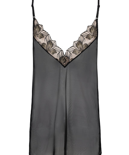 Atelier Amour Fleur Défendue Nightdress - Black Atelier Amour Fleur Défendue Nightdress - Black