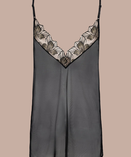 Atelier Amour – Fleur Défendue Nightdress Black Atelier Amour – Fleur Défendue Nightdress Black