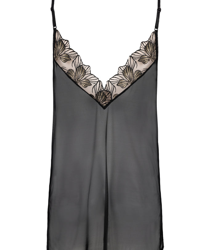 Atelier Amour – Fleur Défendue Nightdress Black