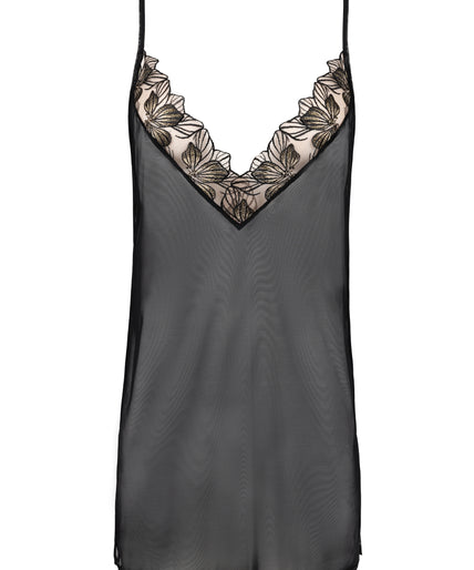 Atelier Amour Fleur Défendue Nightdress - Black Atelier Amour Fleur Défendue Nightdress - Black