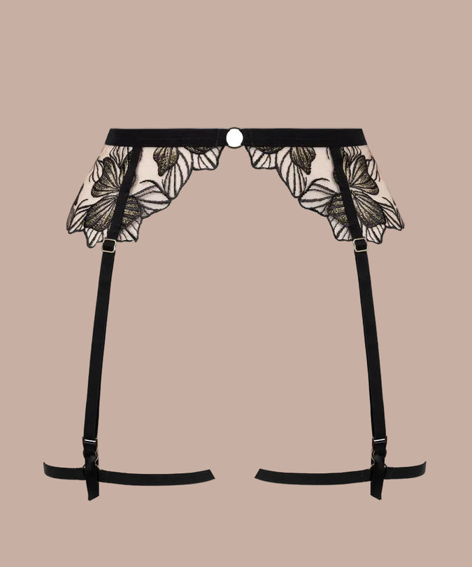 Atelier Amour – Fleur Défendue Suspender Black