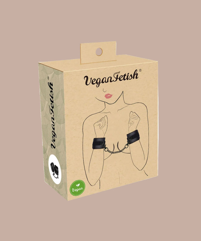 Lieve Ziel Veganistische Fetisj Handboeien – Zwart