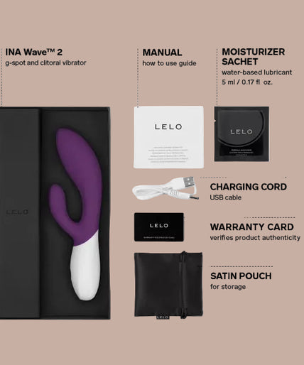 Pleasure Number 22 by LELO: Ina Wave 2 Plum - Rabbit Vibrator Pleasure Number 22 by LELO: Ina Wave 2 Plum - Rabbit Vibrator