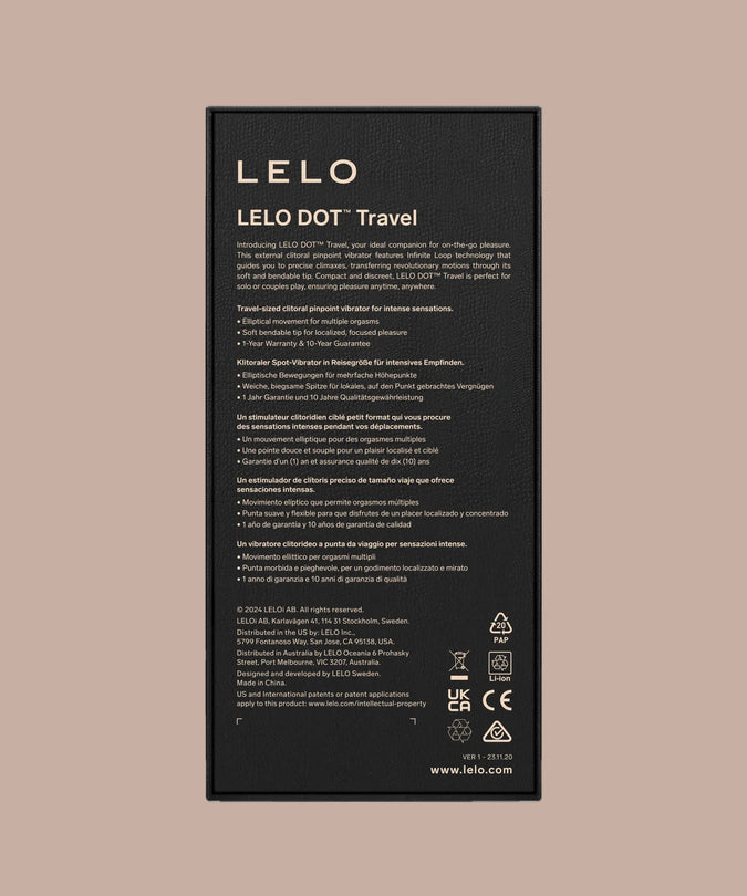 Pleasure Number 14 by LELO: DOT Travel Purple - Travel Vibrator