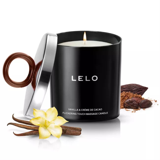 Plezier nummer 15 van LELO: Massage Kaars met vanille en cacao crème