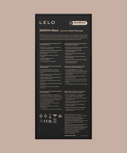 Pleasure Number 23 by LELO: Soraya Wave Black - Rabbit Vibrator Pleasure Number 23 by LELO: Soraya Wave Black - Rabbit Vibrator