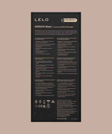 LELO – SORAYA Wave Rabbit Vibrator – Zwart - door Pleasurements LELO – SORAYA Wave Rabbit Vibrator – Zwart - door Pleasurements