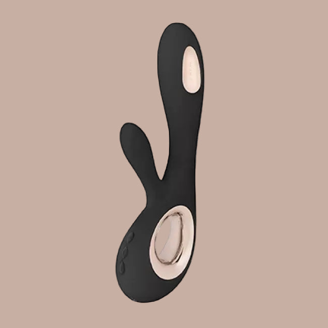 LELO – SORAYA Wave Rabbit Vibrator – Black - by Pleasurements