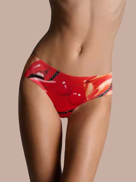 Maison Close – Comic Strip Hipster Slip Kersenrood