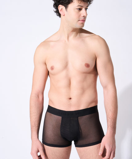 Atelier Amour Men Boxer Sheer - Black Atelier Amour Men Boxer Sheer - Black