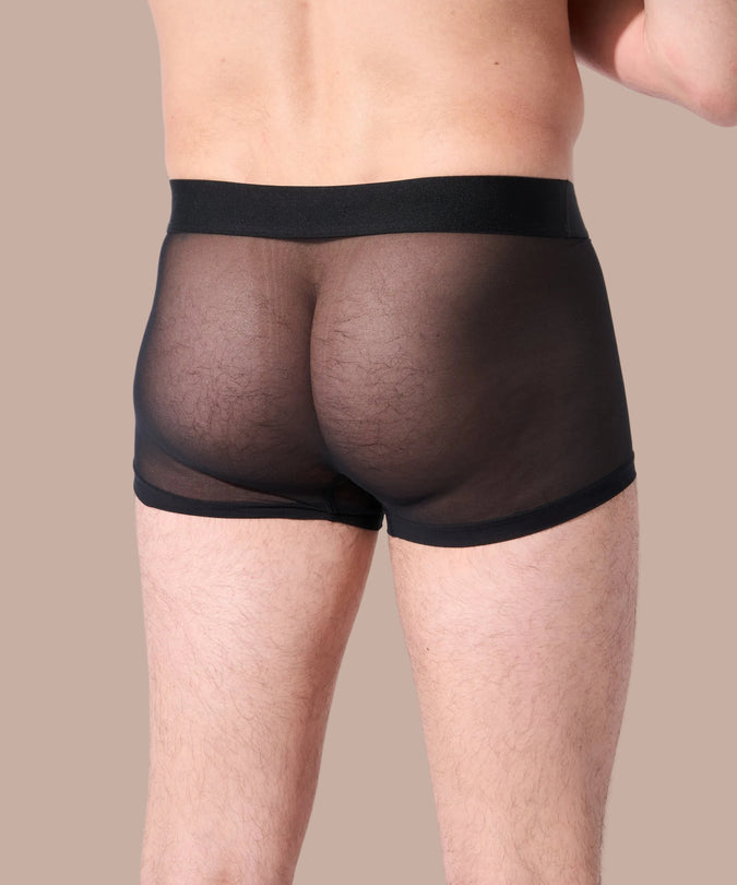 Atelier Amour Men Boxer Sheer – Black
