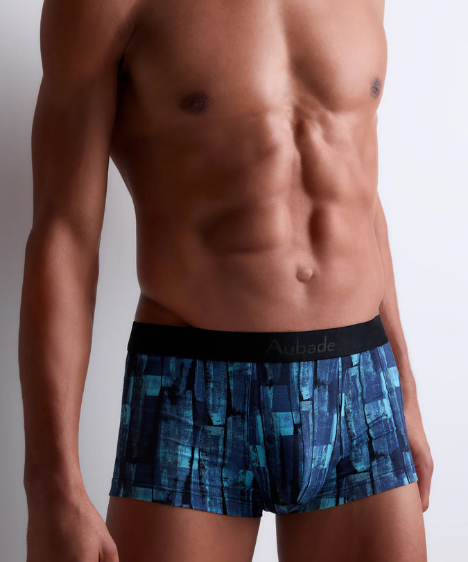 Aubade Men Boxer – in Denim Blue Print