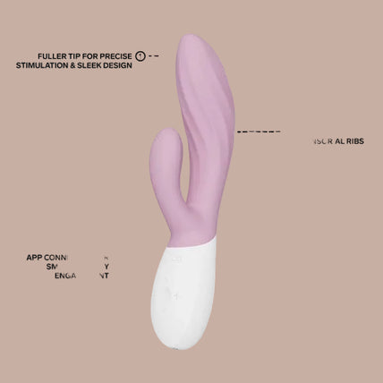 LELO – INA Twist Rabbit Vibrator – Soft Pink - by Pleasurements LELO – INA Twist Rabbit Vibrator – Soft Pink - by Pleasurements