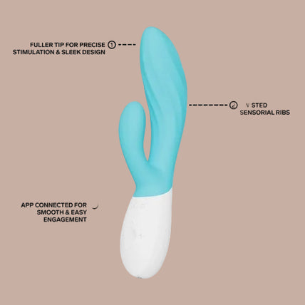 LELO – INA Twist Rabbit Vibrator – Aqua - by Pleasurements LELO – INA Twist Rabbit Vibrator – Aqua - by Pleasurements