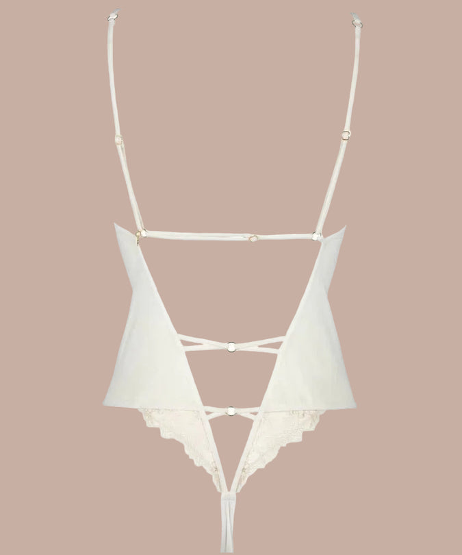 Atelier Amour Après Minuit Bodysuit - Ivory - Pleasurements