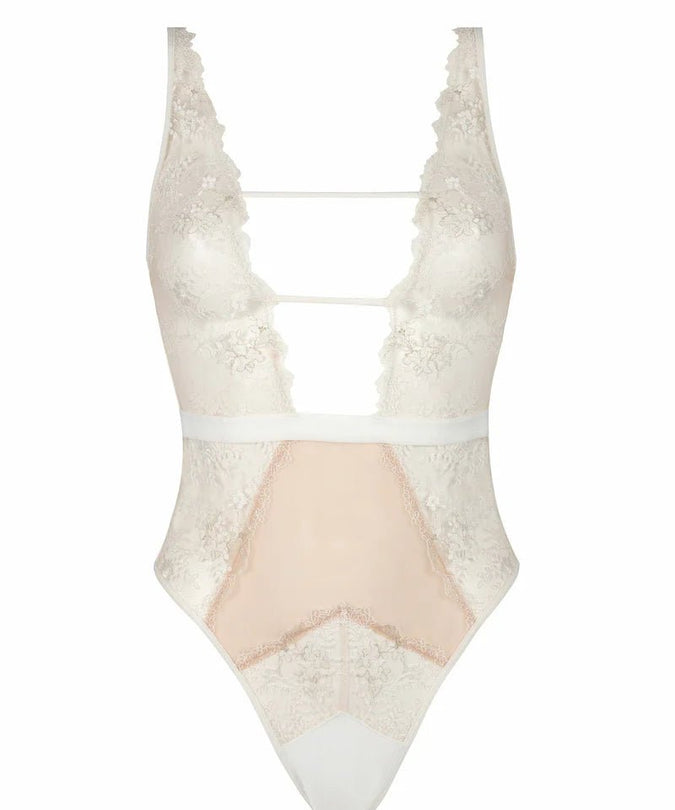 Atelier Amour Après Minuit Bodysuit - Ivory - Pleasurements