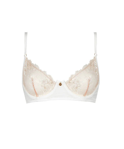Atelier Amour – Après Minuit Half Cup Bra in Ivory Atelier Amour Après Minuit Half Cup Bra - Ivory - Pleasurements