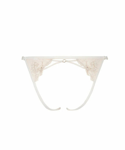 Atelier Amour Après Minuit Open Slip - Ivoor Atelier Amour Après Minuit Open Brief - Ivory - Pleasurements