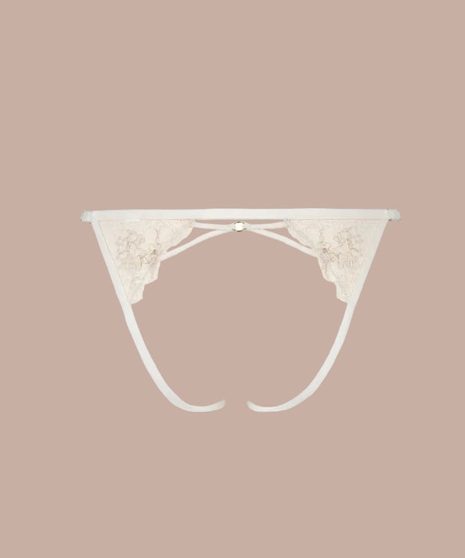 Atelier Amour Après Minuit Open Brief - Ivory - Pleasurements