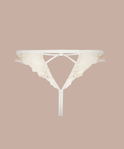 Atelier Amour – Après Minuit tanga ivoor Atelier Amour Après Minuit Tanga - Ivory - Pleasurements
